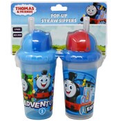 Wholesale - 2pk THOMAS & FRIENDS SIPPER CUPS W/STRAW C/P 72, UPC: 632878953807
